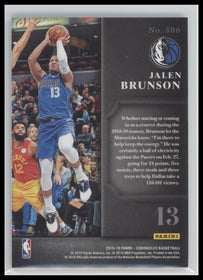 2018-19 Panini Chronicles Elite Black Box Blue #/99 Jalen Brunson #306