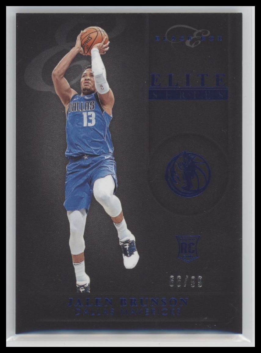 2018-19 Panini Chronicles Elite Black Box Blue #/99 Jalen Brunson #306