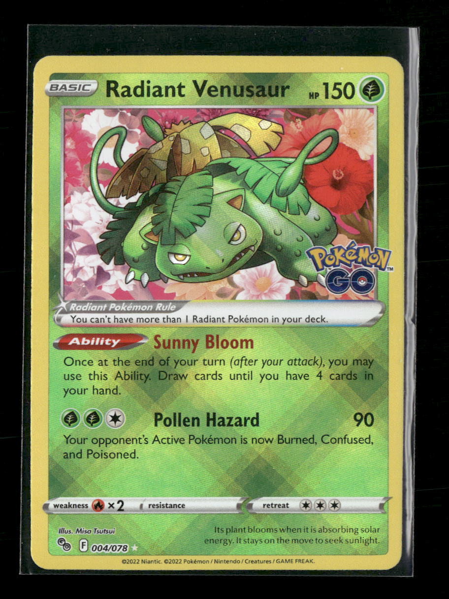 Pokemon GO Radiant Venusaur #004/078