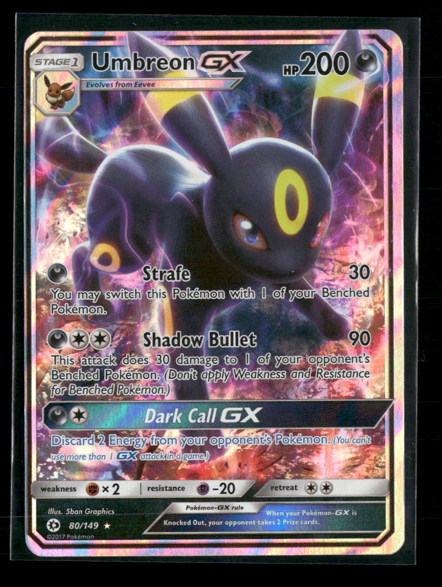 SM Base Set Umbreon GX #80/149