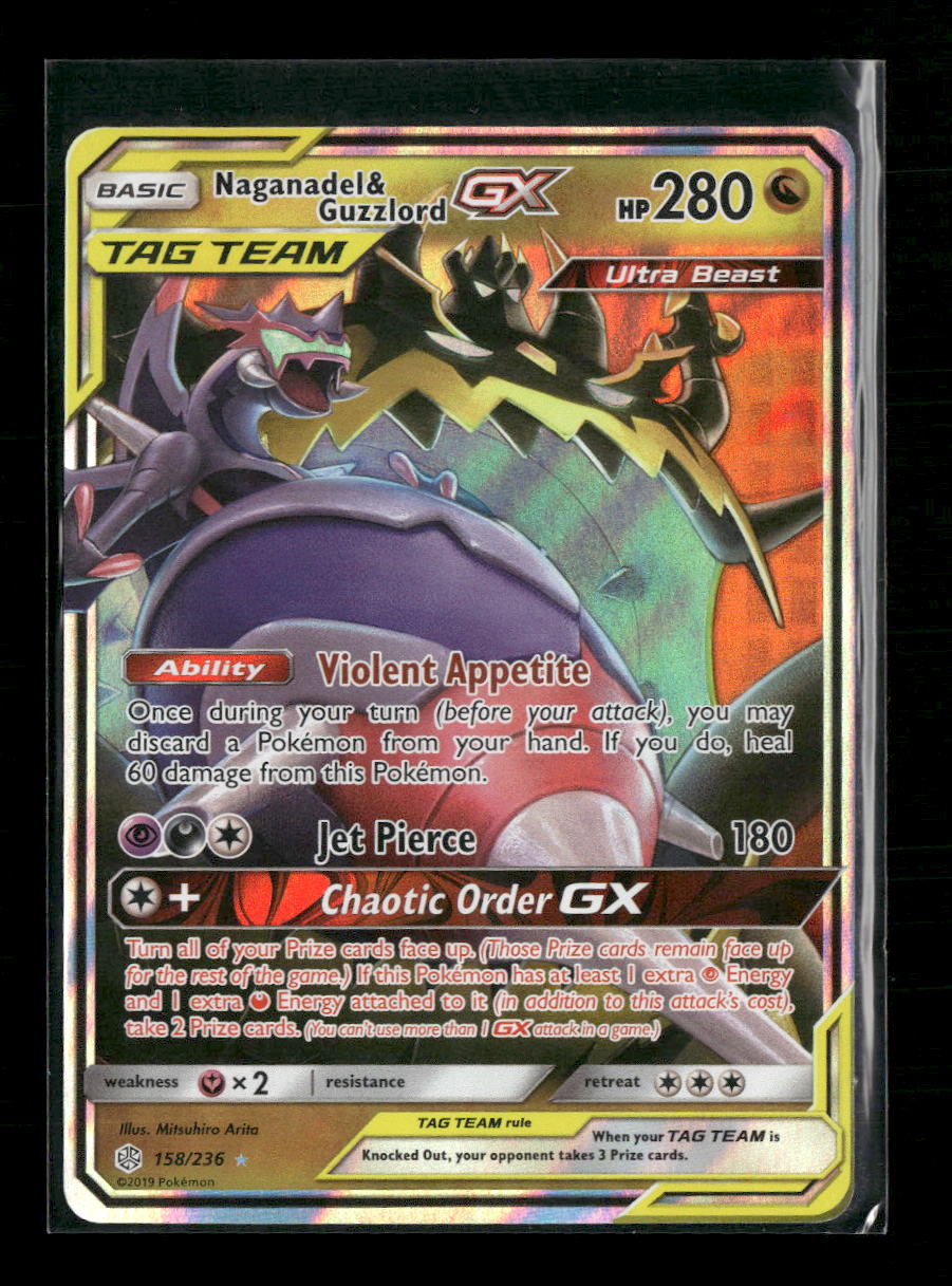 SM - Cosmic Eclipse Naganadel & Guzzlord GX #158/236