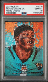 2023 Panini Mosaic Micro Mosaic Travis Etienne Jr. 10 PSA #MM19