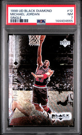 1998 Upper Deck Black Diamond Single Michael Jordan 7 PSA #12