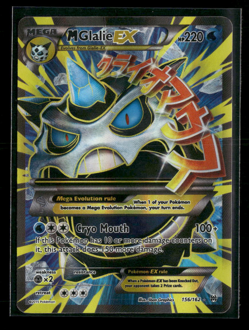 XY - BREAKthrough M Glalie EX (Full Art) #156/162 *Damaged*