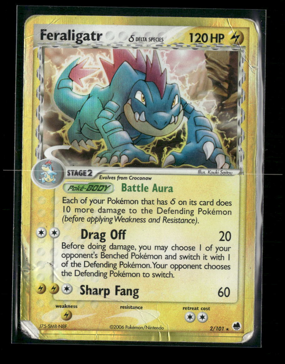 Dragon Frontiers Feraligatr (Delta Species) #2/101 *Damaged*