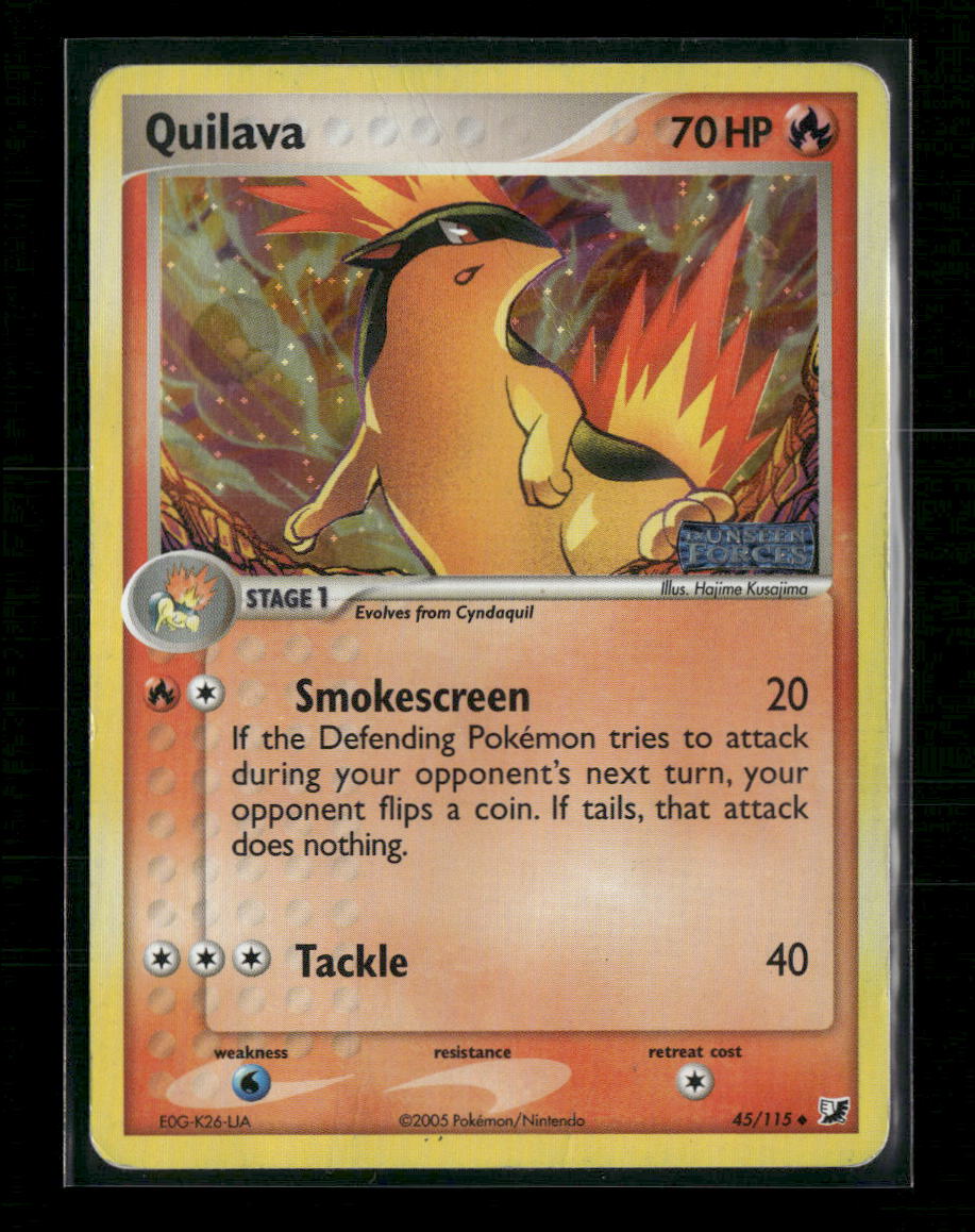 Unseen Forces Quilava Reverse Holo #45/115 *Damaged*