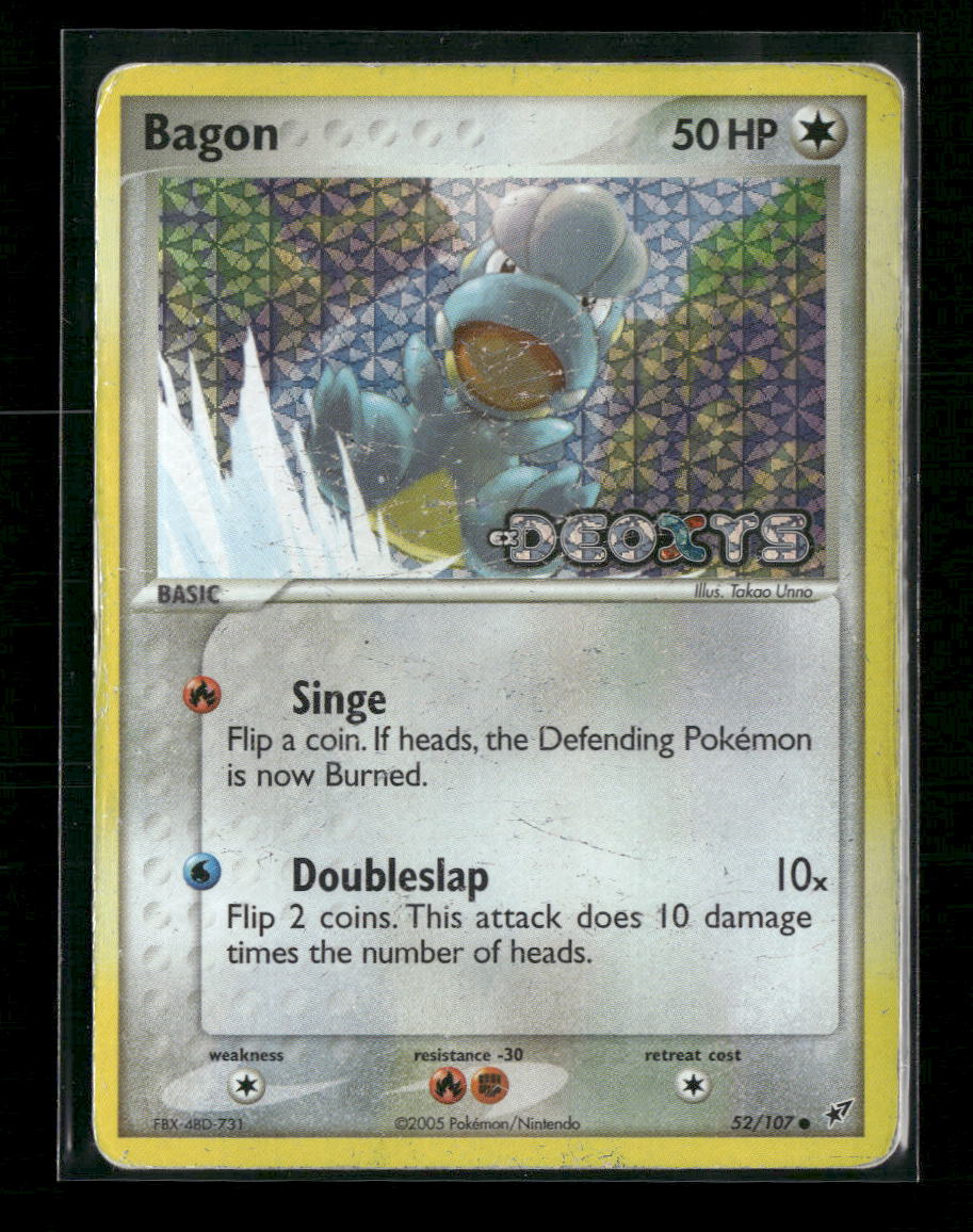 Deoxys Bagon Reverse Holo #52/107 *Damaged*