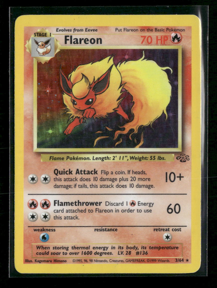 Jungle Flareon (3) Unlimited #03/64 *Damaged*