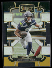 2023 Panini Select Black and Gold Prizms Die Cuts Jaxon Smith-Njigba Rookie #87