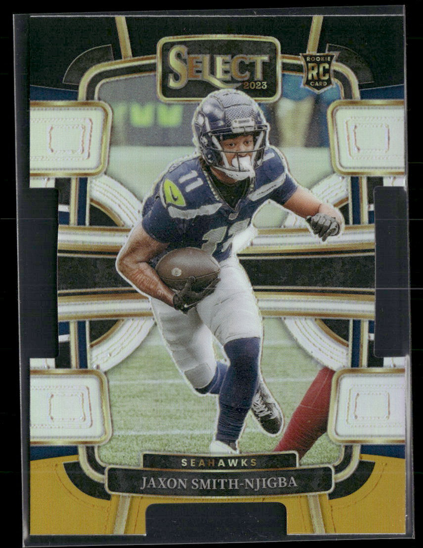 2023 Panini Select Black and Gold Prizms Die Cuts Jaxon Smith-Njigba Rookie #87