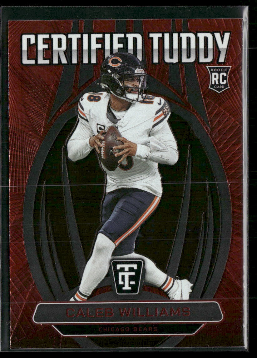 2024 Panini Totally Certified Certified Tuddy Mirror Red Caleb Williams #/249 #2