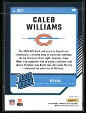2024 Donruss Optic Blue Scope Caleb Williams #201