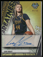 2025-26 Bowman Best U Greatness Awaits Auto Gold #50 Leah Macy #GA-LM