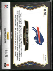 2024 Panini Select Dragon Scale Prizm Keon Coleman Rookie #/70 #458