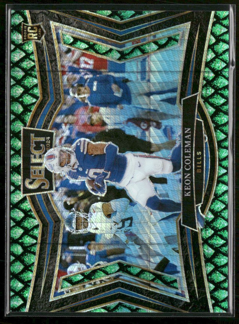 2024 Panini Select Dragon Scale Prizm Keon Coleman Rookie #/70 #458