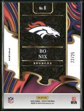 2025 Panini Select Phenomenon Tie-Dye Prizm Bo Nix #/25 #8