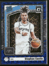 2024-25 Donruss Optic Blue Velocity Stephon Castle Rookie #254