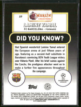2023-24 Merlin UEFA Club Competitions Lamine Yamal Rookie #27