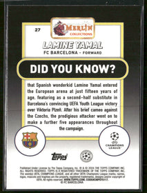 2023-24 Merlin UEFA Club Competitions Lamine Yamal Rookie #27