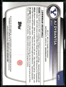 2025-26 Bowman Chrome Prospects Mojo Refractor AJ Dybantsa #BCP-1
