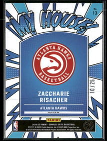 2024-25 Donruss Optic My House Pink Zaccharie Risacher #/25 #13