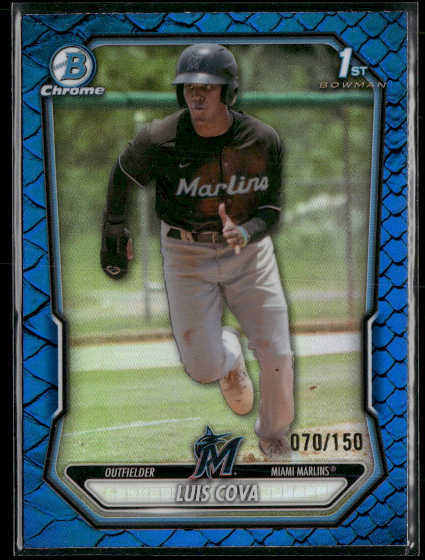 2026 Bowman Chrome Prospects Reptilian Blue Refractor Luis Cova #/150 #BCP-38