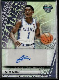 2025-26 Bowman's Best Basketball Greatness Awaits Auto Caleb Foster #GA-CF