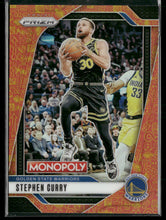 2024-25 Panini Monopoly Classic Icons Orange Prizm #/1499 Stephen Curry #83