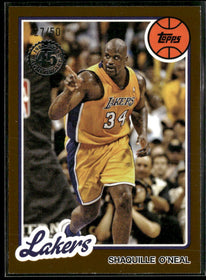 2025-26 Topps 1980-81 Basketball Gold Holo Foil Shaquille O'Neal #/50 #80BK-4