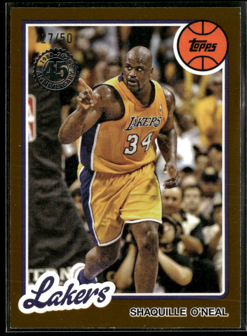 2025-26 Topps 1980-81 Basketball Gold Holo Foil Shaquille O'Neal #/50 #80BK-4