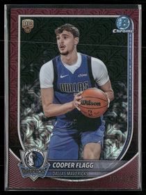 2025-26 Bowman Chrome Burgundy Mojo Refractors Cooper Flagg #/275 #BCV-1