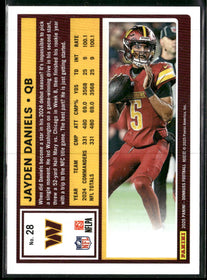 2025 Donruss Press Proofs Silver Jayden Daniels #/199 #28