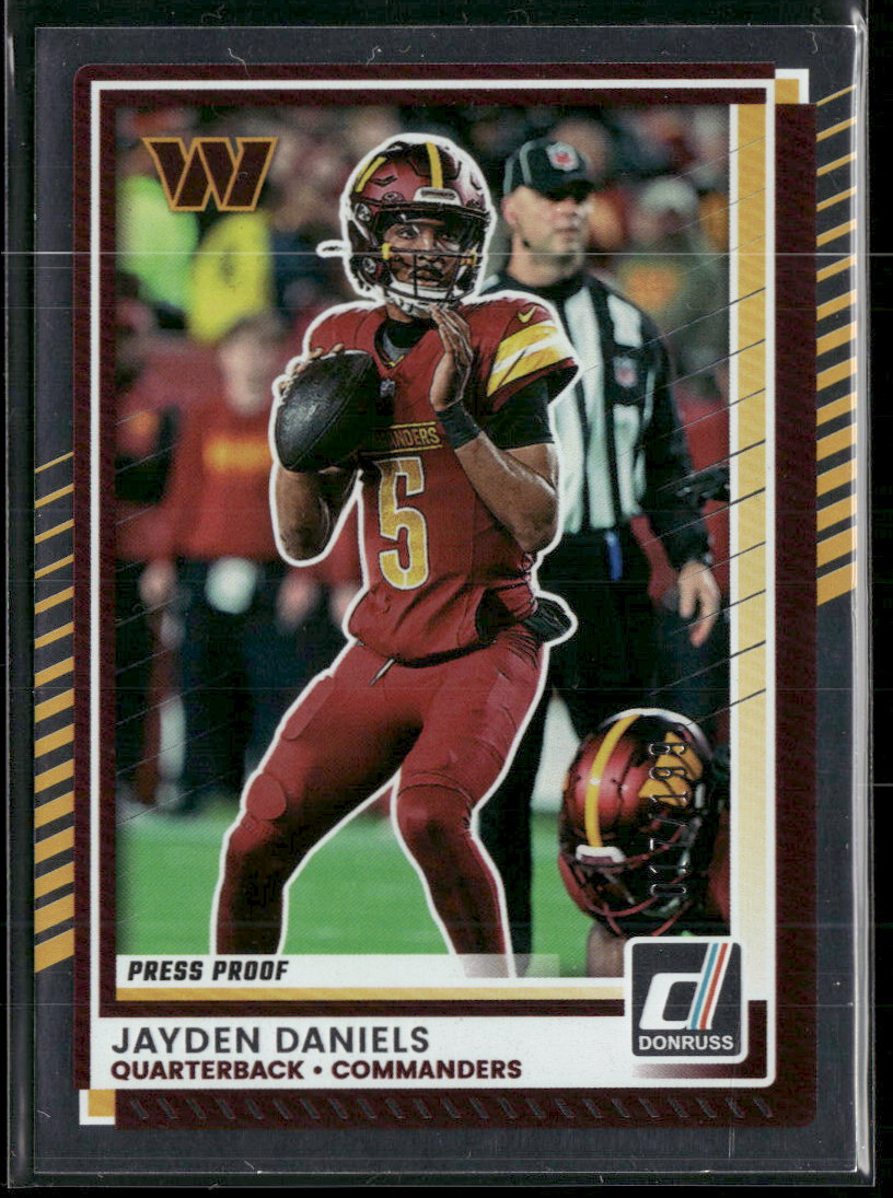 2025 Donruss Press Proofs Silver Jayden Daniels #/199 #28