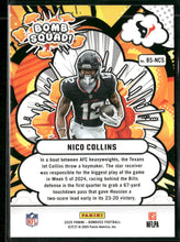 2025 Donruss Bomb Squad Holo #/100 Nico Collins #BS-NCS