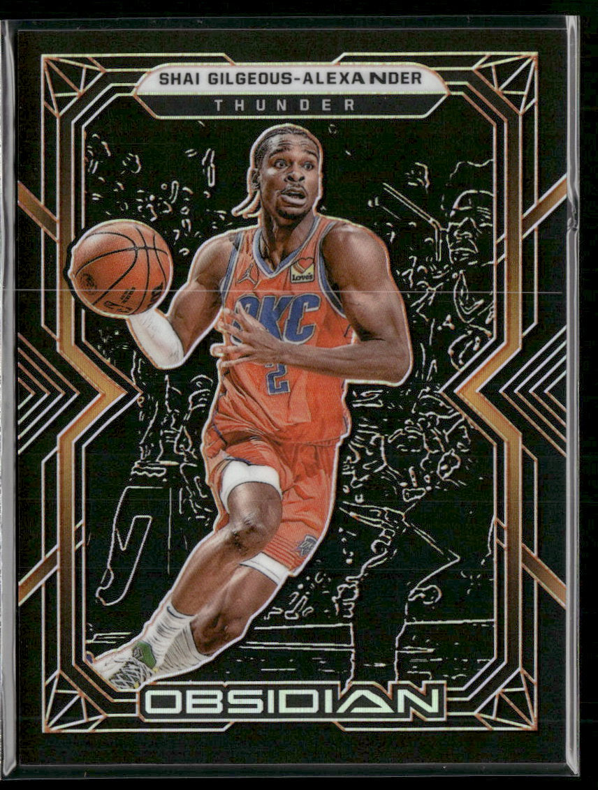 2021-22 Panini Obsidian Electric Etch Orange Shai Gilgeous-Alexander #/50 #5