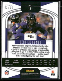 2025 Panini Honors Blue Derrick Henry #/15 #3
