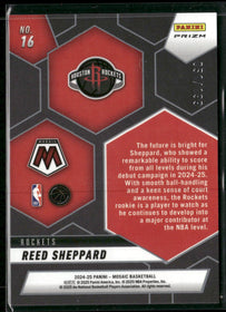 2024-25 Panini Mosaic Montage Mosaic Blue Reed Sheppard #/199 #16