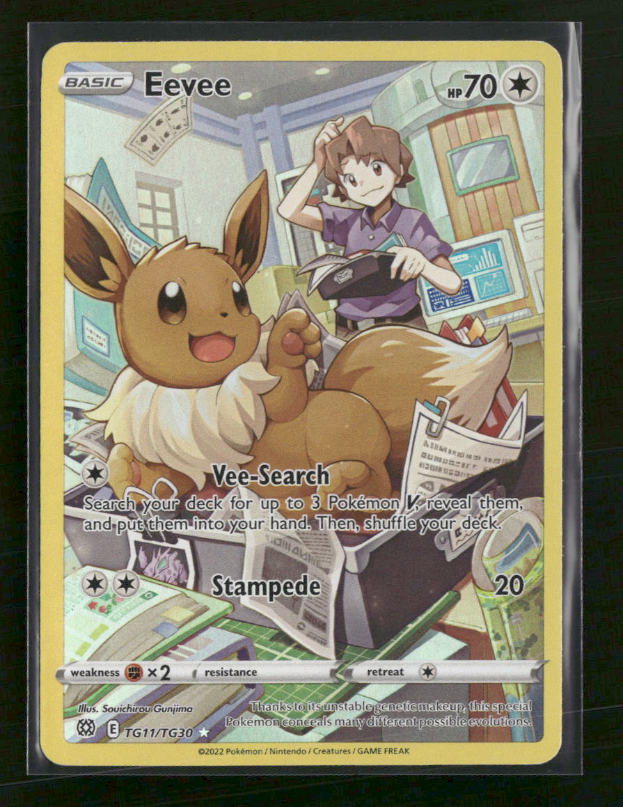 SWSH09: Brilliant Stars Trainer Gallery Eevee #TG11/TG30