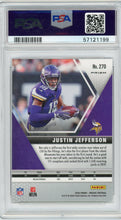 2020 Panini Mosaic Red Mosaic Justin Jefferson 10 PSA #270