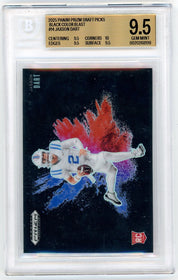 2025 Panini Prizm Draft Picks Black Color Blast Jaxson Dart 9.5 BGS #14