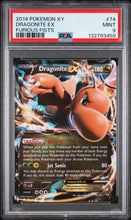 2014 Pokemon Xy Furious Fists Dragonite Ex 9 PSA #74