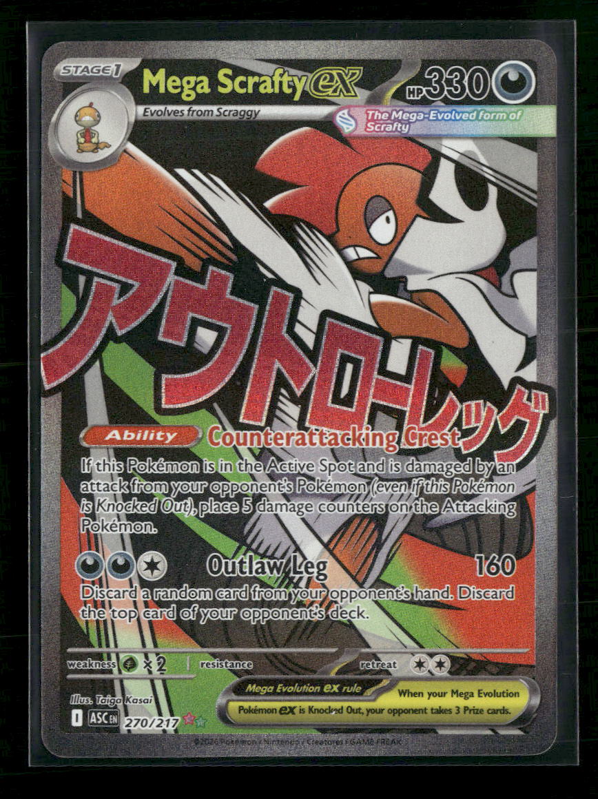 ME: Ascended Heroes Mega Scrafty ex #270/217
