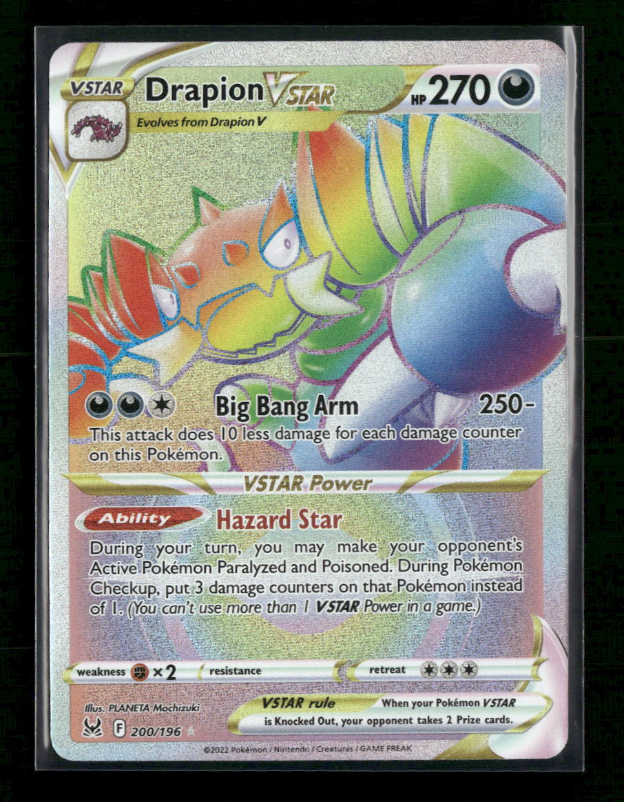 SWSH11: Lost Origin Drapion VSTAR (Secret) #200/196