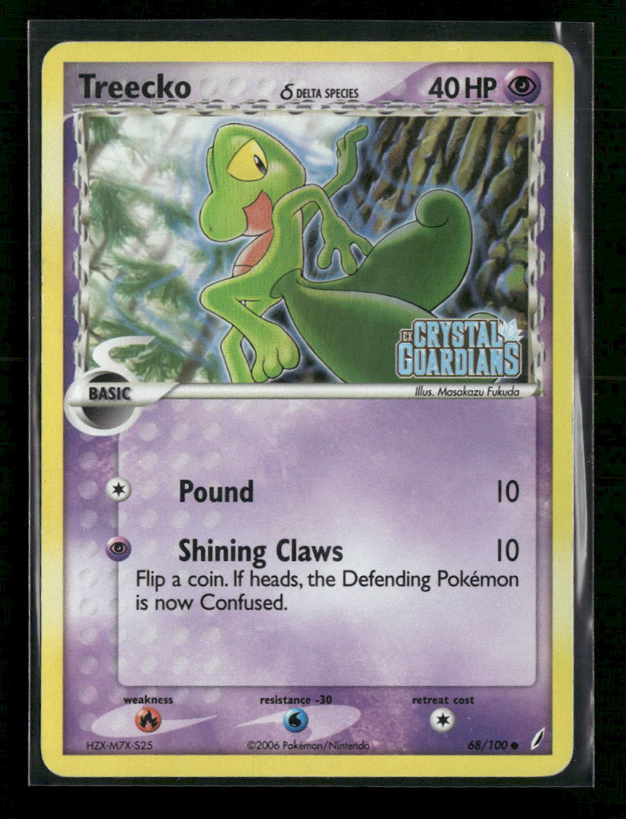 Crystal Guardians Treecko (Delta Species) Reverse Holo #68/100