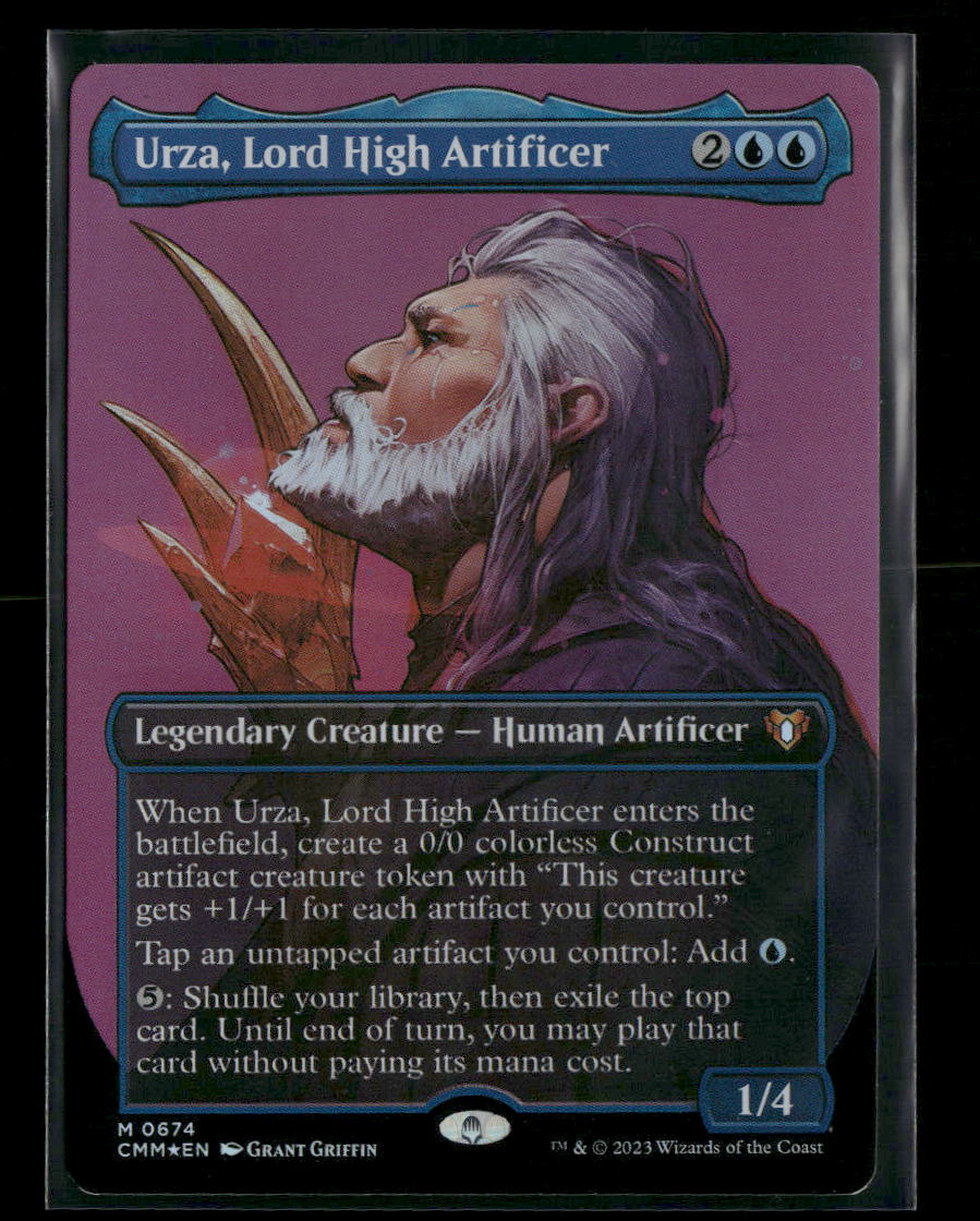 Commander Masters Urza, Lord High Artificer (Borderless) Foil #674