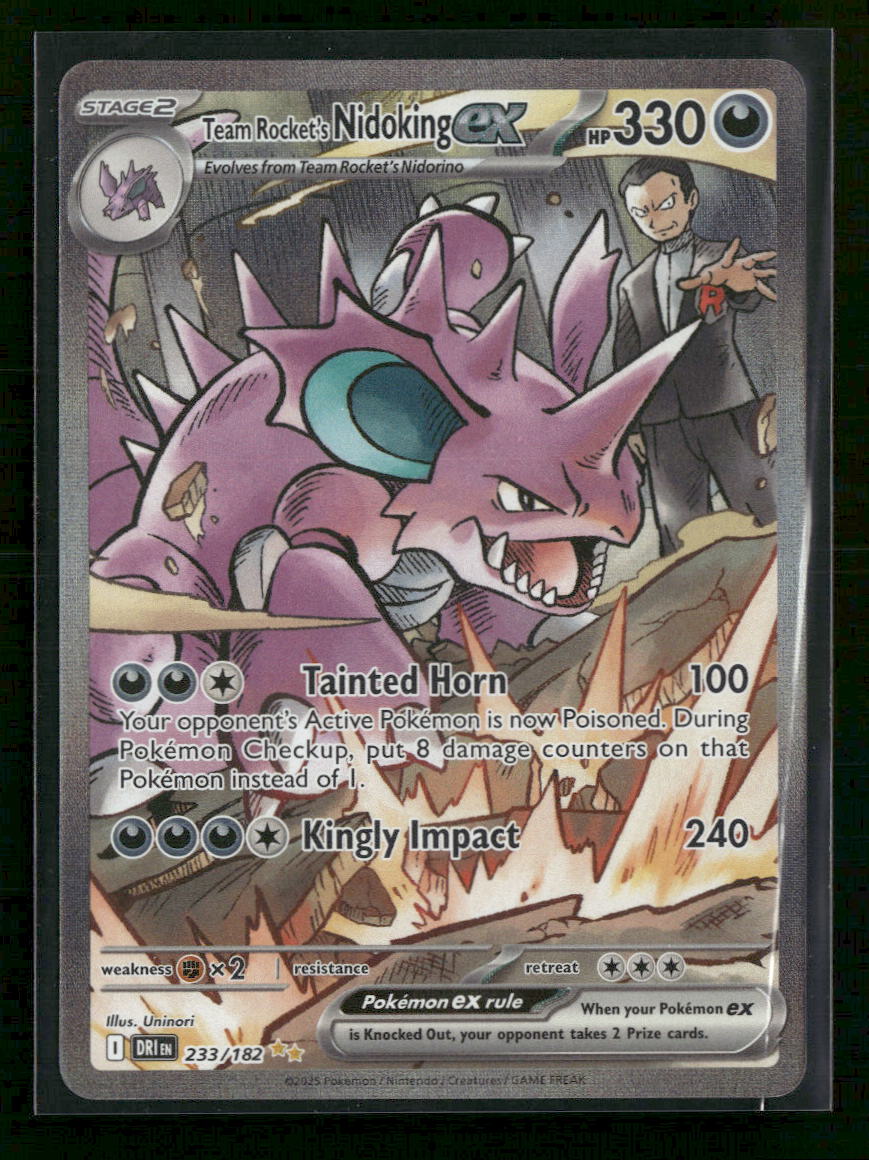 SV10: Destined Rivals Team Rocket's Nidoking ex #233/182
