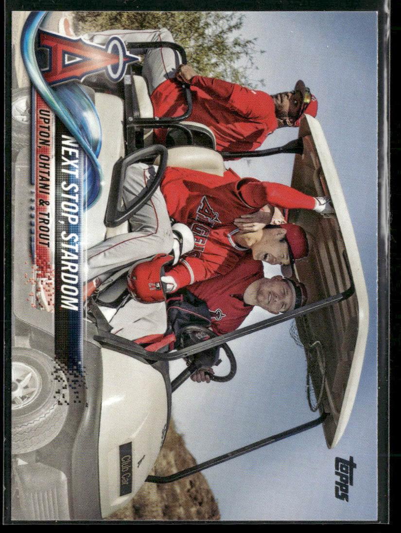 2018 Topps Update Next Stop, Stardom (J Upton / S Ohtani / M Trout) #US158