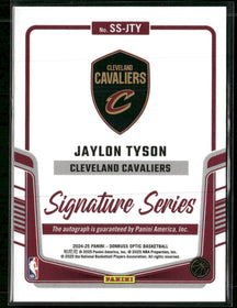 2024-25 Donruss Optic Signature Series Jaylon Tyson Auto #SS-JTY