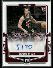 2024-25 Donruss Optic Signature Series Jaylon Tyson Auto #SS-JTY