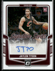 2024-25 Donruss Optic Signature Series Jaylon Tyson Auto #SS-JTY